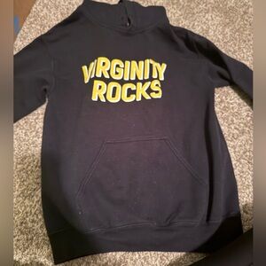 Black Hoodie with Bold Yellow Text